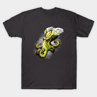 Green Octopus on the wings T-Shirt